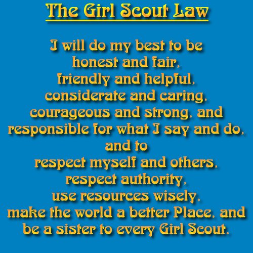 The Girl Scout Law