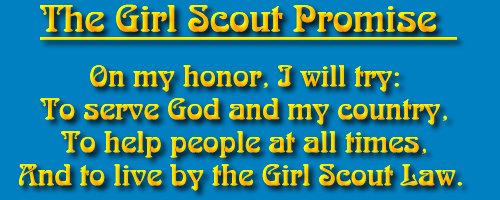 The Girl Scout Promise  